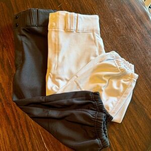 Champro Youth L Baseball Knickers Bundle | Black & White Practice Pants